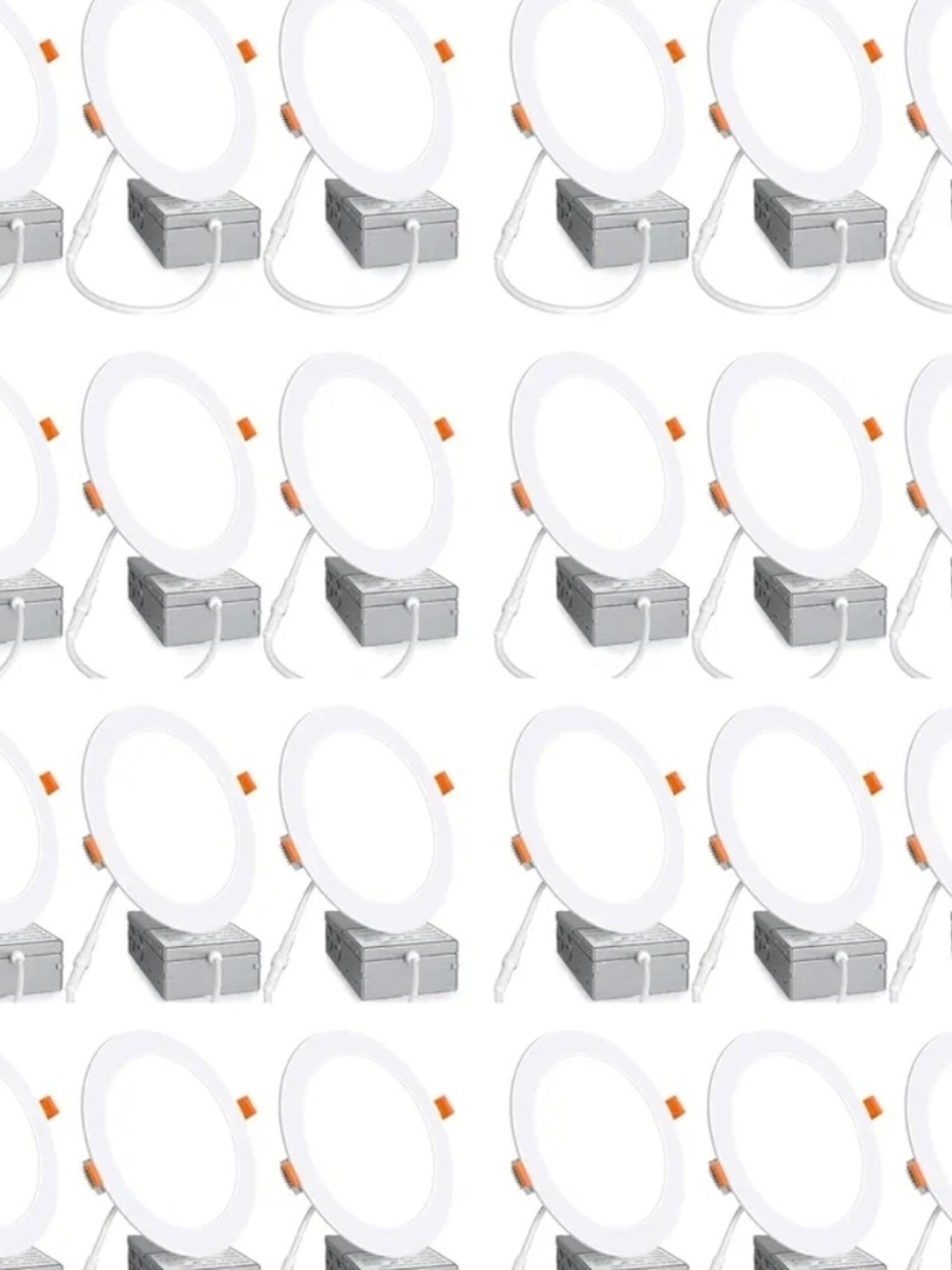 24 Pack 6" LED Recessed Ceiling Lights 6000K Canless Wafer Downlights